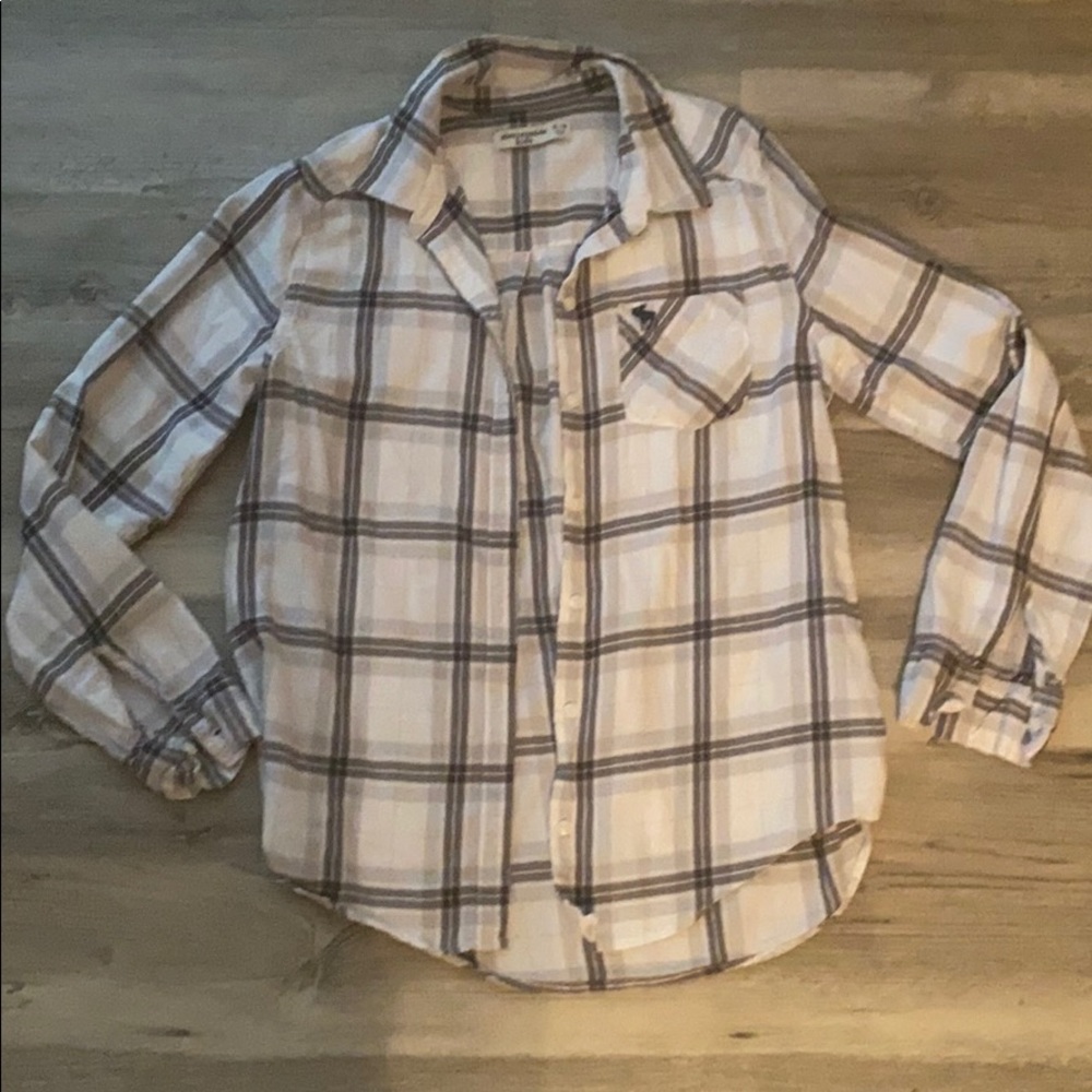 Abercrombie flannel worn once size xs